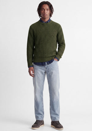 Jack & Jones Axon Crew Neck Knit Jumper, Forest Green