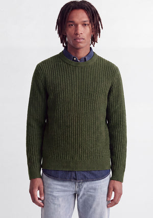 Jack & Jones Axon Crew Neck Knit Jumper, Forest Green