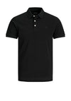 Jack & Jones Paulos Plain Polo Shirt, Black