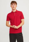 Jack & Jones Paulos Plain Polo Shirt, True Red