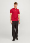 Jack & Jones Paulos Plain Polo Shirt, True Red