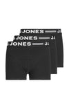 Jack & Jones Boys Sense 3 Pack of Trunks, Black
