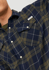 Jack & Jones Sheridan Check Shirt, Forest Night