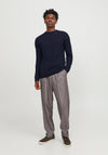 Jack & Jones Steen Structure Knit Sweater, Maritime Blue