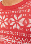 Jack & Jones Holly Xmas Knit Jumper, Rococco Red