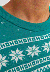 Jack & Jones Holly Xmas Knit Jumper, Alpine Green