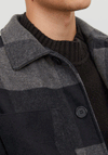Jack & Jones Jax Overshirt, Black & Grey