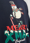 Jack & Jones Xmas Santa Snowman Sweatshirt, Sky Captain
