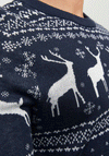 Jack & Jones Holly Xmas Knit Jumper, Sky Captain