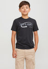 Jack & Jones Boys Lack Short Sleeve Tee, Black