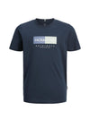 Jack & Jones Boy Frederik Short Sleeve Tee, Sky Captain