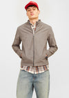 Jack & Jones Dylan Biker Jacket, Taupe