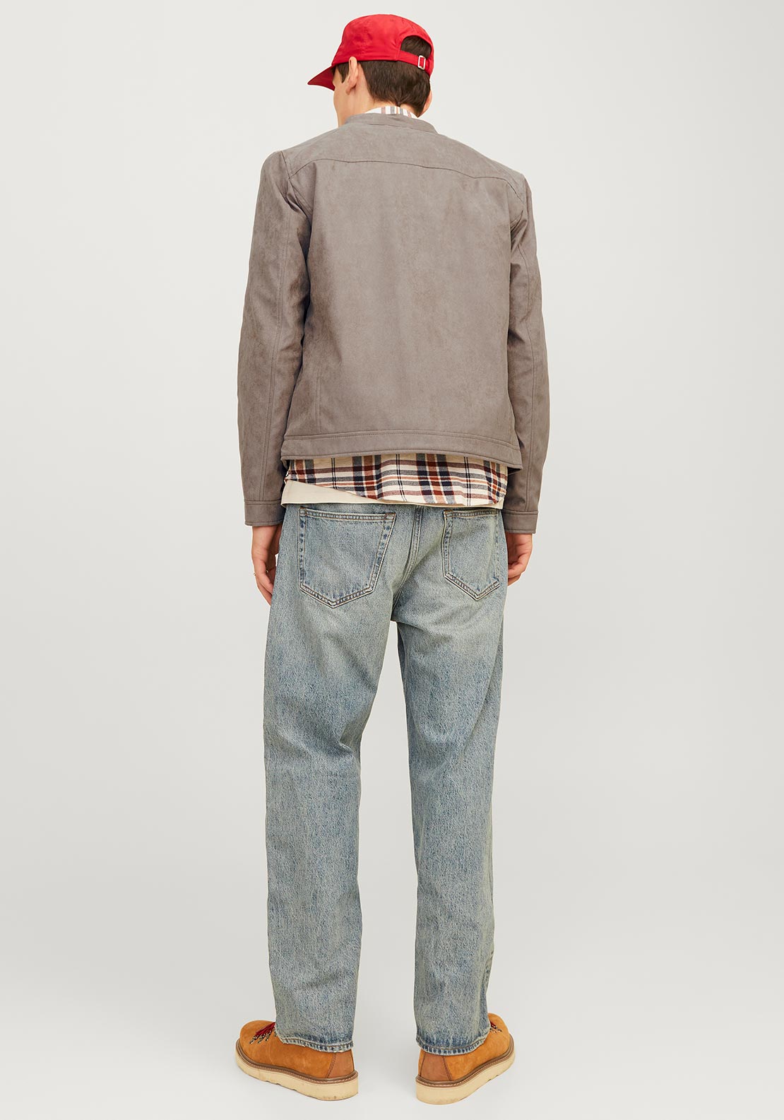 Jack & Jones Dylan Biker Jacket, Taupe