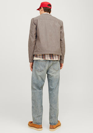 Jack & Jones Dylan Biker Jacket, Taupe