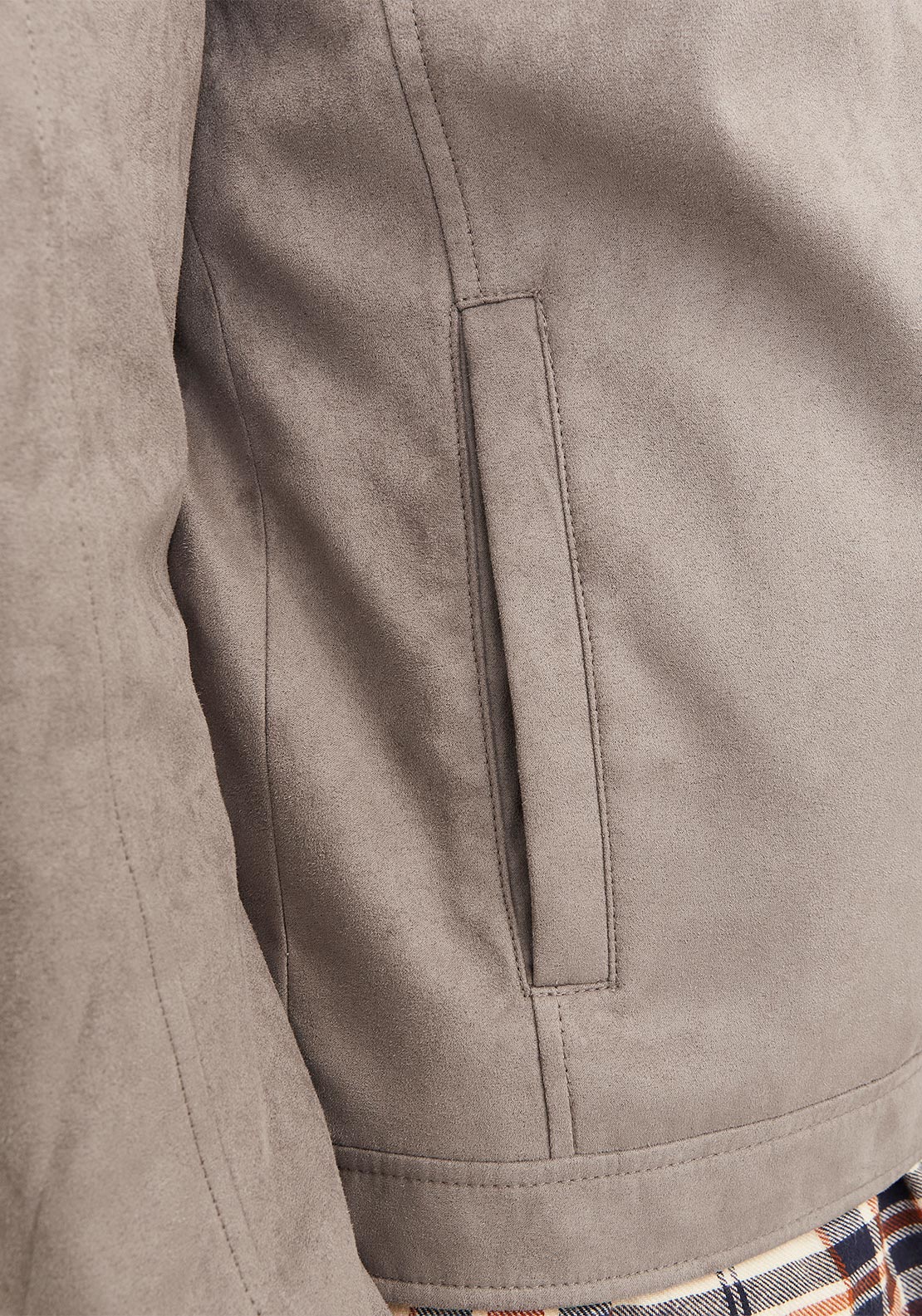 Jack & Jones Dylan Biker Jacket, Taupe