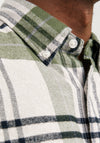 Jack & Jones Norris Flannel Check Shirt, Green