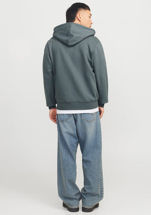 Jack & Jones Ester Full Zip Hoodie, Grey Blue