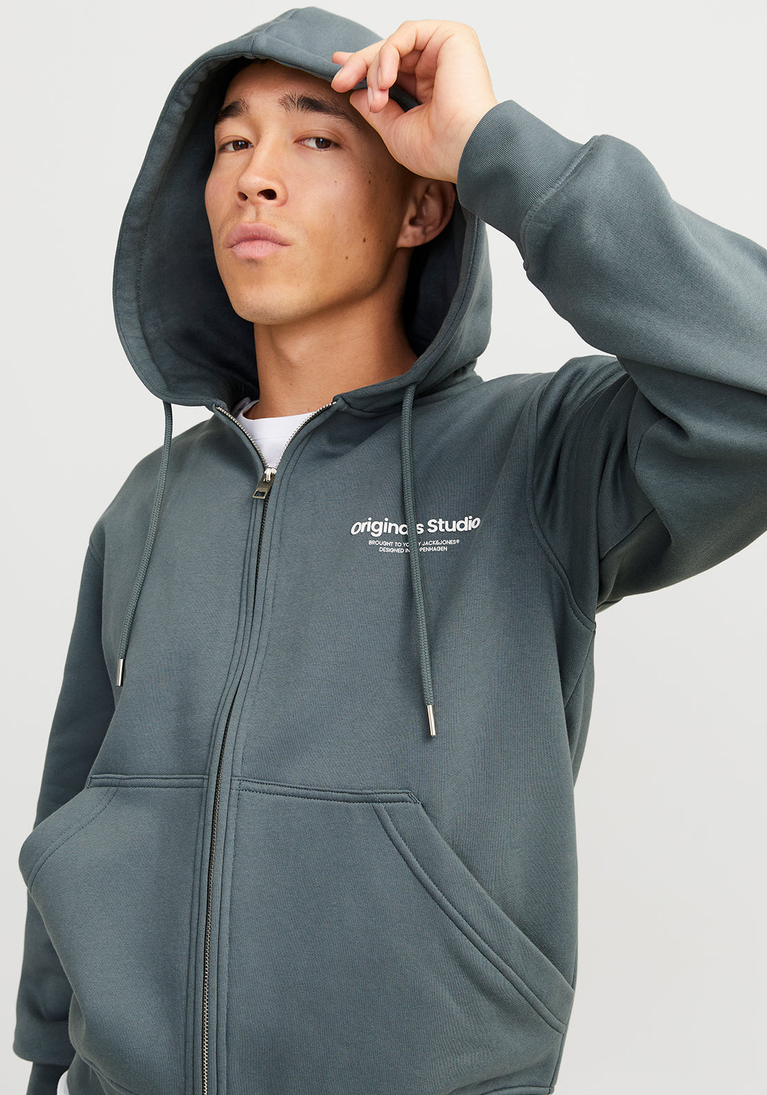 Pull à Capuche Jack & Jones JJebasic Zip - Taille Plus, Coupe Régulière, 85% Coton, Neuf Avec étiquettes