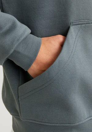 Jack & Jones Ester Full Zip Hoodie, Grey Blue