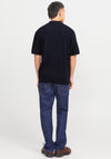 Jack & Jones Cooper Knit Polo Shirt, Night Sky Navy
