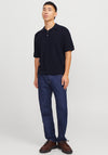 Jack & Jones Cooper Knit Polo Shirt, Night Sky Navy
