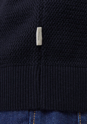 Jack & Jones Cooper Knit Polo Shirt, Night Sky Navy