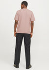 Jack & Jones Chad Branding T-Shirt, Adobe Rose Pink