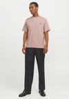 Jack & Jones Chad Branding T-Shirt, Adobe Rose Pink