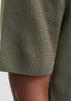Jack & Jones Cooper Knit Polo Shirt, Tea Leaf Green
