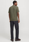 Jack & Jones Cooper Knit Polo Shirt, Tea Leaf Green