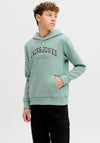 Jack & Jones Boys Caleb Long Sleeve Hoodie, Green