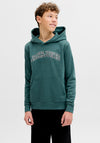 Jack & Jones Boys Caleb Long Sleeve Hoodie, Green