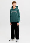 Jack & Jones Boys Caleb Long Sleeve Hoodie, Green