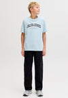 Jack & Jones Boys Caleb Varsity Short Sleeve Tee, Blue