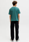 Jack & Jones Boys Caleb Varsity Short Sleeve Tee, Green