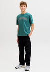 Jack & Jones Boys Caleb Varsity Short Sleeve Tee, Green