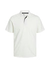 Jack & Jones Boys Rodney Short Sleeve Polo, Cloud Dancer