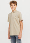 Jack & Jones Boys Rodney Short Sleeve Polo, Fields Of Rye
