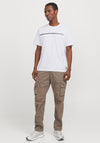 Jack & Jones Fusion Full Branding T-Shirt, Bright White