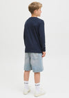 Jack & Jones Boy Plas Long Sleeve Top, Navy