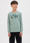 Jack & Jones Boy Plas Long Sleeve Top, Green