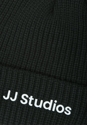 Jack & Jones JJ Studios Soho Beanie, Black
