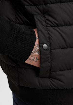 Jack & Jones Hudson Contrast Sleeve Jacket, Black