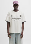 Jack & Jones Retro Football Jersey, Off White