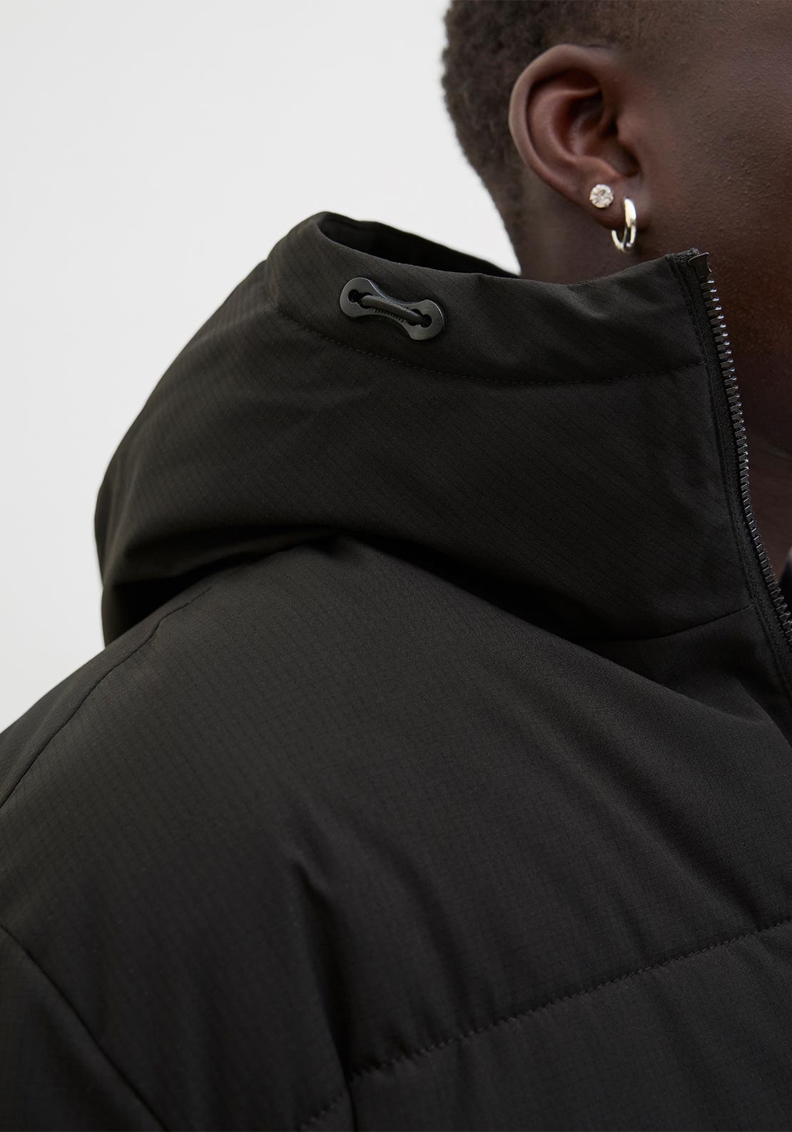 Jack & Jones Global Puffer Jacket, Black