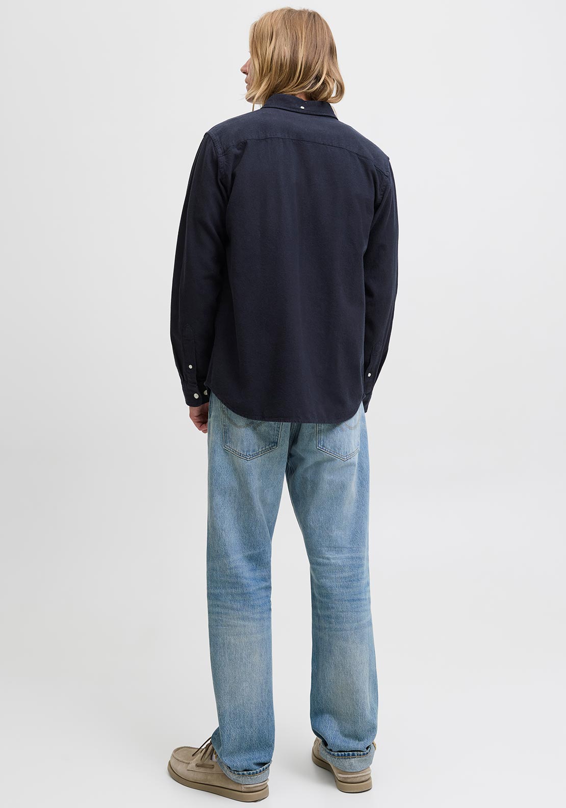 Jack & Jones Brook Twill Shirt, Navy