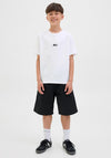 Jack & Jones Boy Tier Back Print Short Sleeve Tee, White
