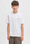 Jack & Jones Boy Union Short Sleeve Tee, White