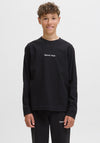 Jack & Jones Boy Norre Long Sleeve Top, Black