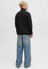 Jack & Jones Boys Norre Quarter Zip Sweater, Black